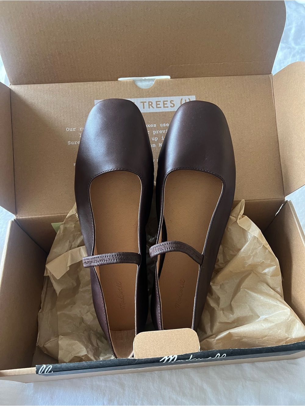 Madewell Greta Mary Jane Ballet Flat — Brown - Picture 3 of 4